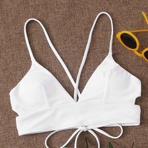White bikini top.